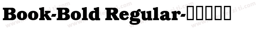 Book-Bold Regular字体转换